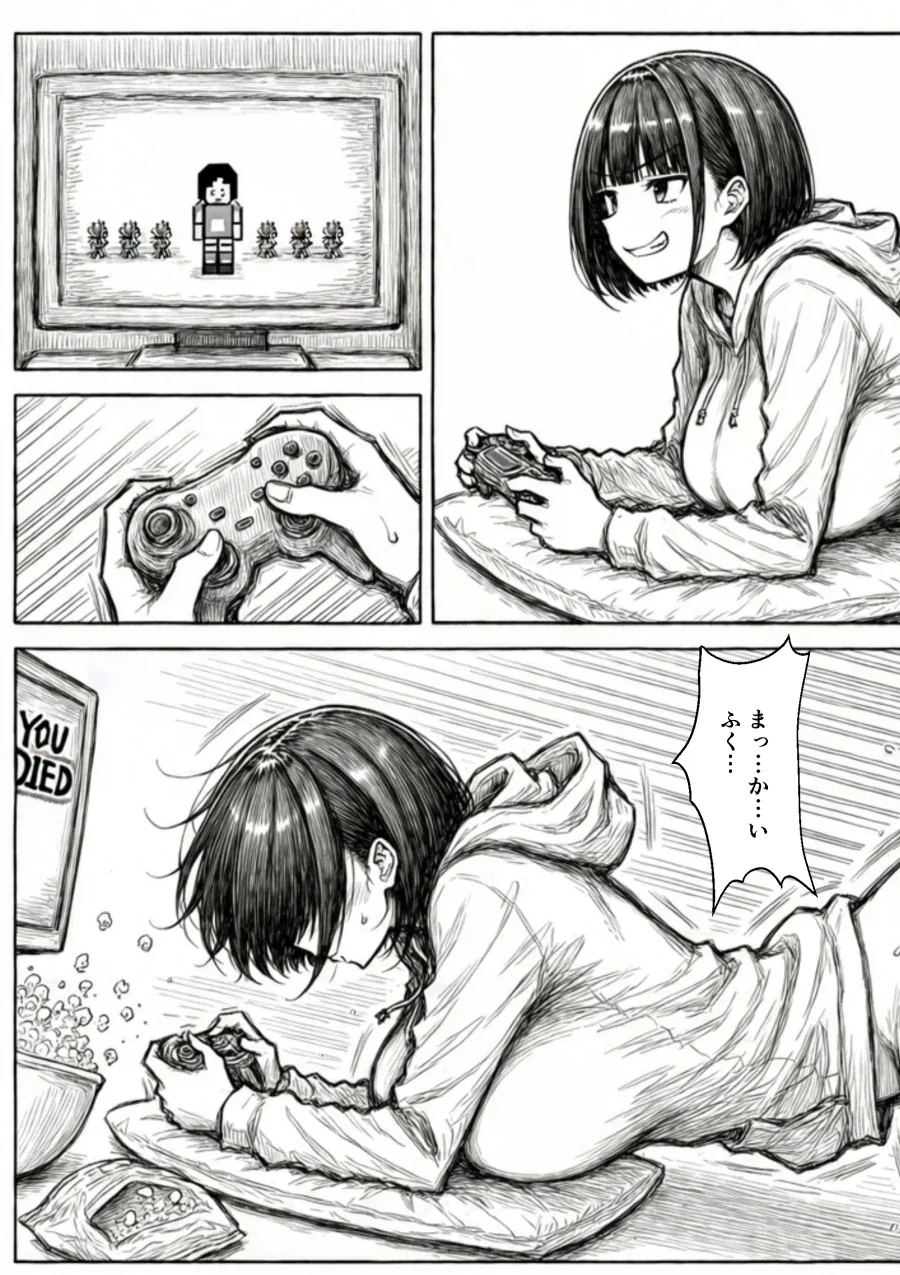 게임하는 여친