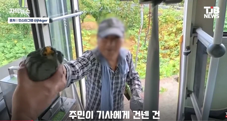 버스정류장이 아닌곳에서 버스를 세운 어르신이 건넨것은 - 이미지 3
