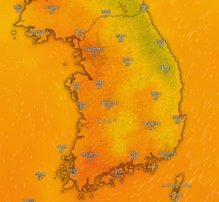 날씨 진짜 요상하다