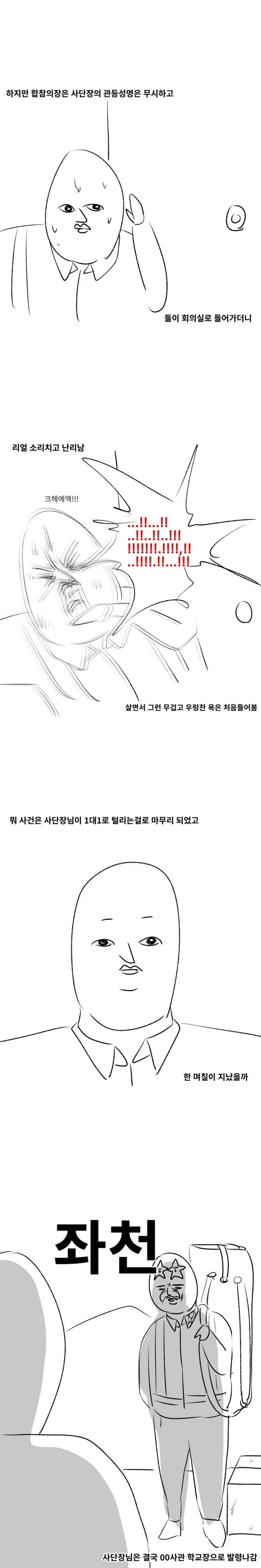 미필노하이재탕) 사단장 가오잡다 털리는 만화 - 이미지 3