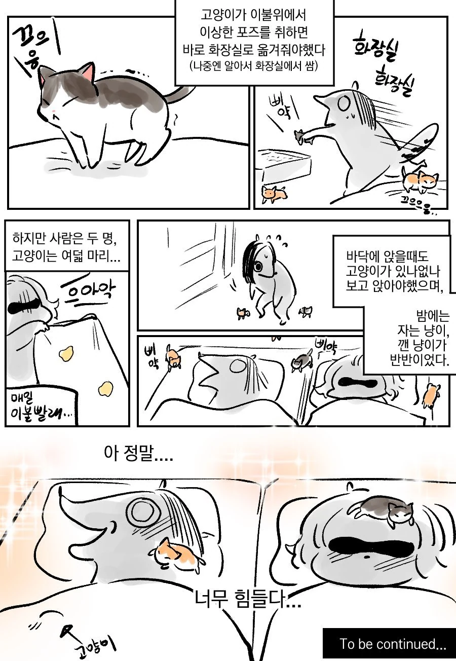 ㅇㅅ한 고양이를 주워왔더니 새끼를 낳은 만화 - 이미지 3