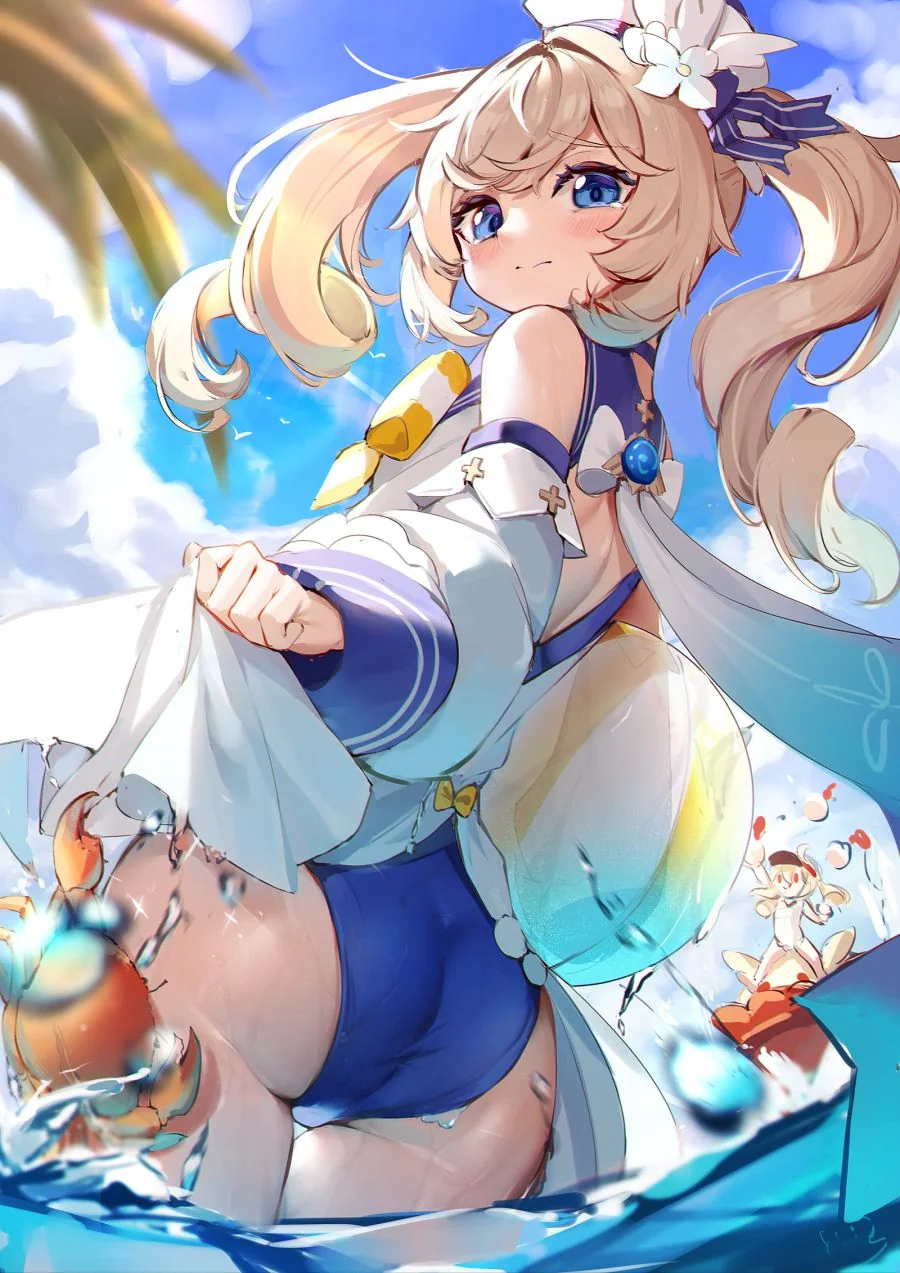 원신) 수영복 바바라.manga