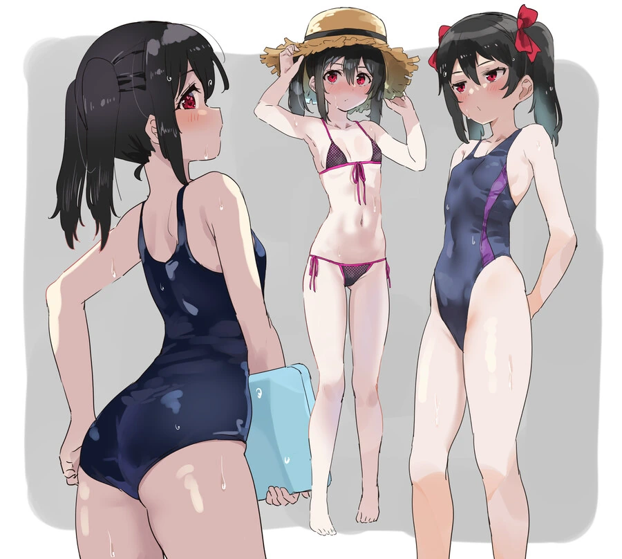 러브라이브)수영복 야자와니코