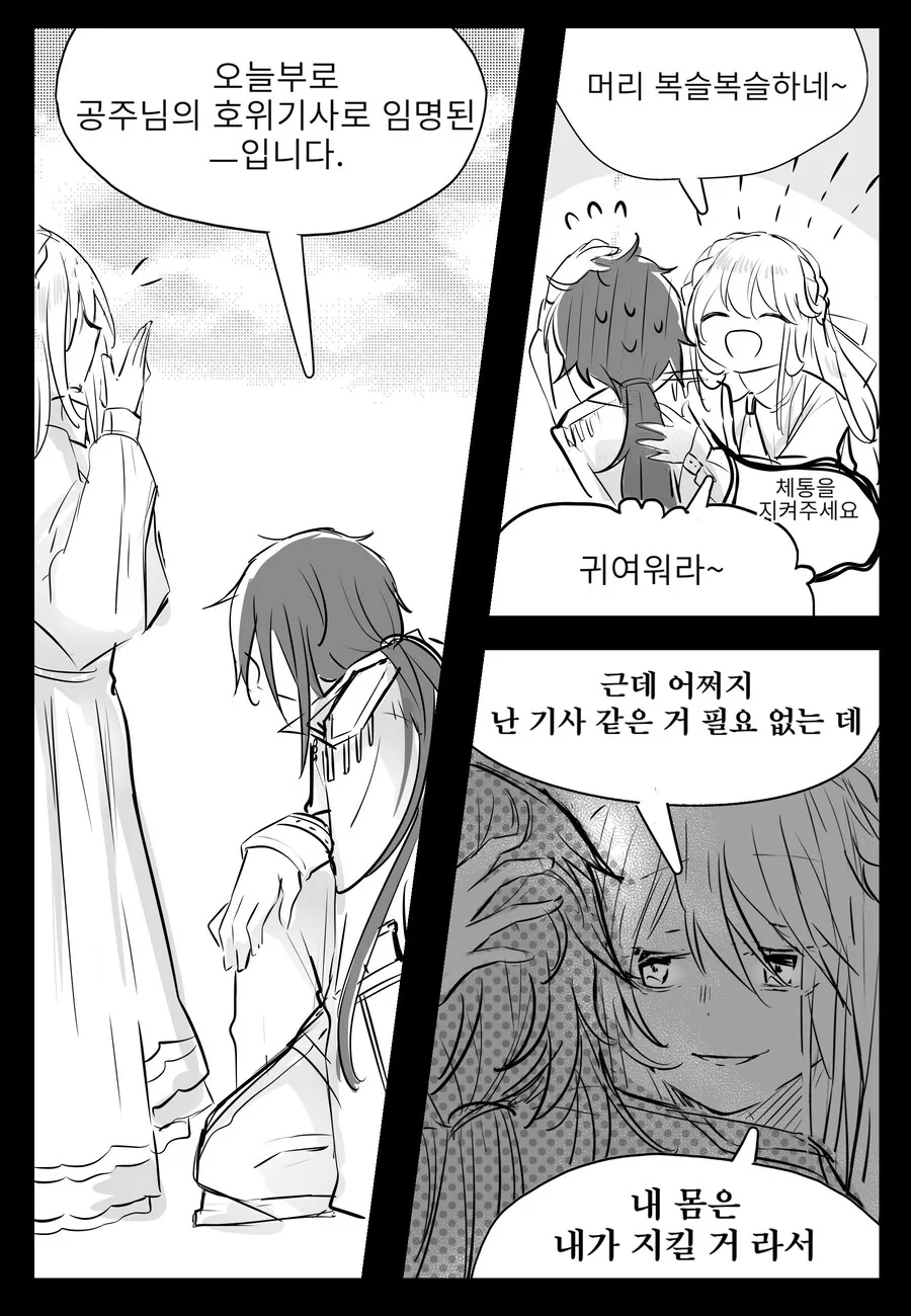 공주님을 호위하는 기사 .mamwha