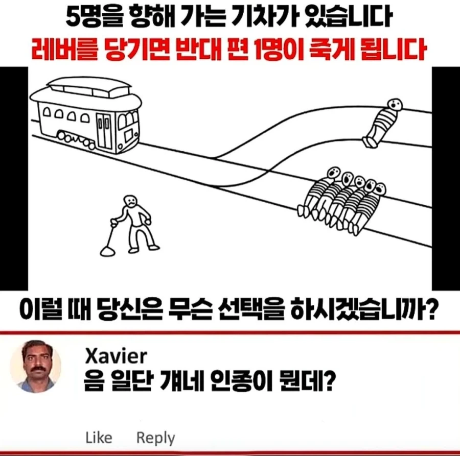 트롤리 딜레마에서 제일 중요한 것.jpg