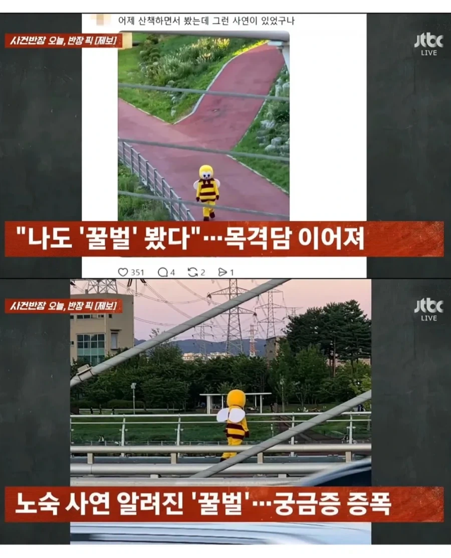 촬영 싫다는 꿀벌 인형탈편 억지로 찍어 방송 내보낸 사건반장