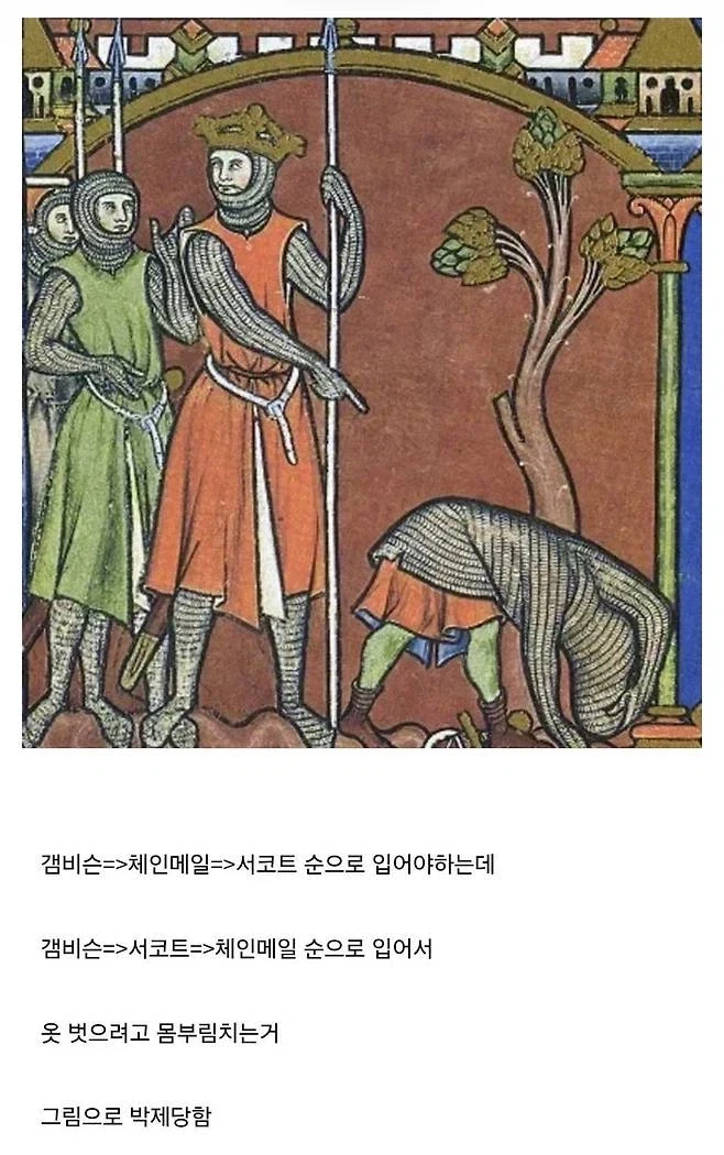 장구류 착용 잘 못하는 16세기 개폐급