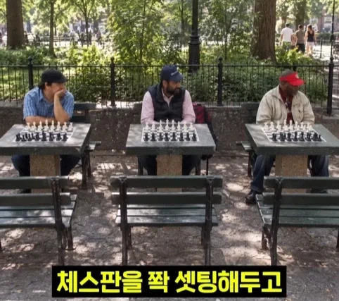 뉴욕 공원에서 체스 두면 생기는 일.jpg - 이미지 2