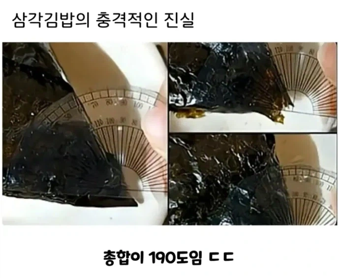 삼각김밥의 충격적인 진실...