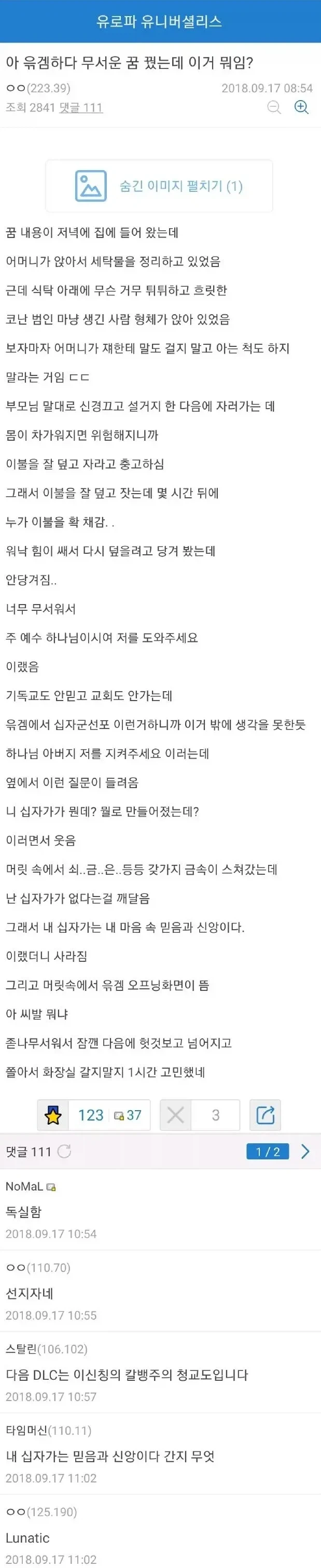 어느 겜돌이가 꾼 꿈.orthodox