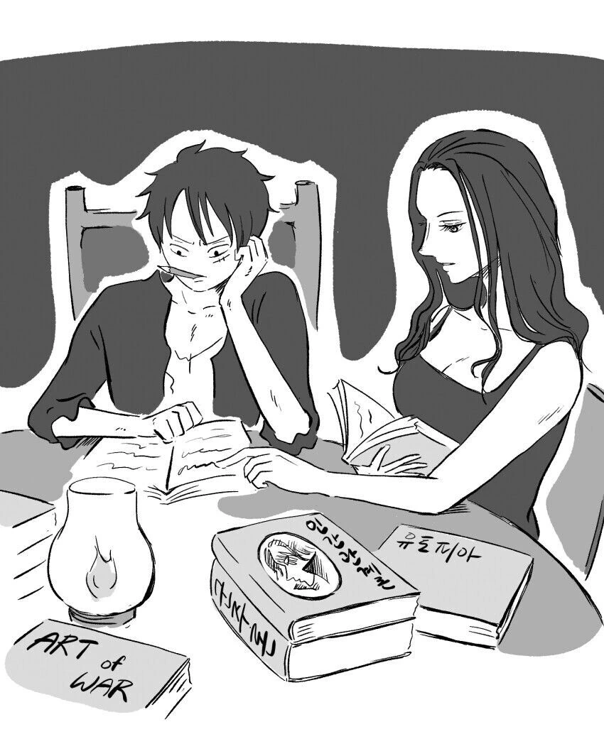 원피스)루피와 로빈이 밤마다 몰래.manga