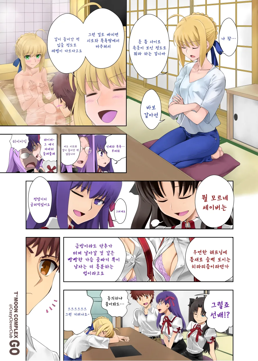 fate)세이버 꼭지가 보이는 만화