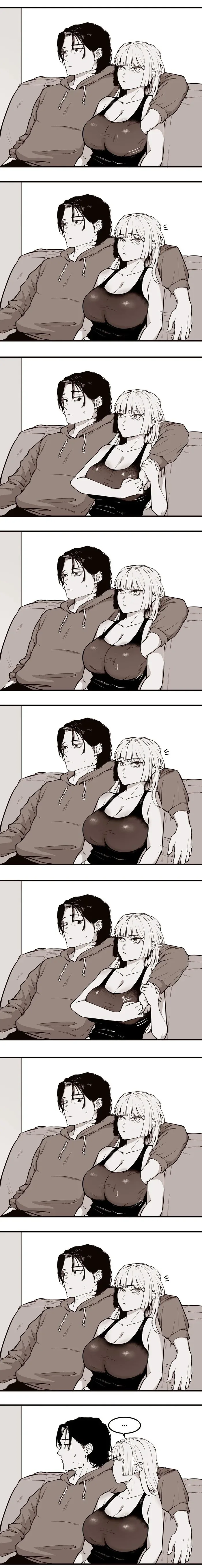 와이프 찌찌 만지는 manhwa.