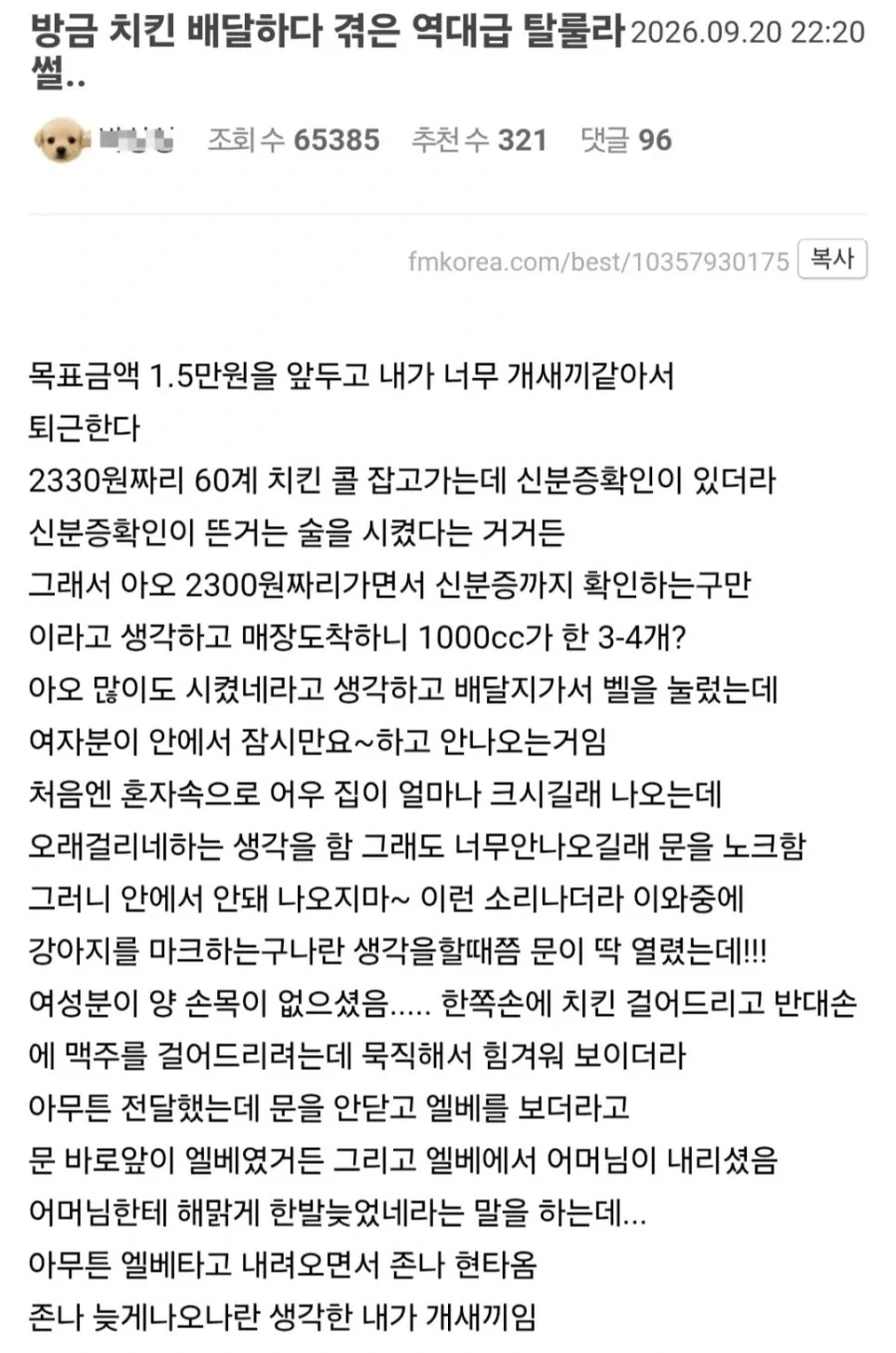 현타온 배달펨붕이