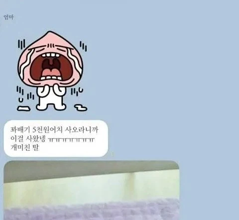 꽈배기 5천원어치 사온 개미친 딸.jpg