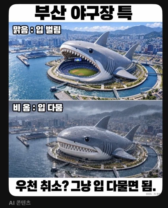 부산 북항 신축 돔구장 조감도