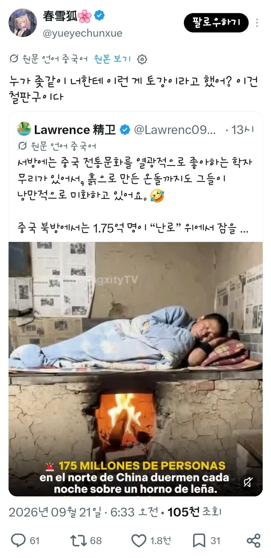 중국인의 분노