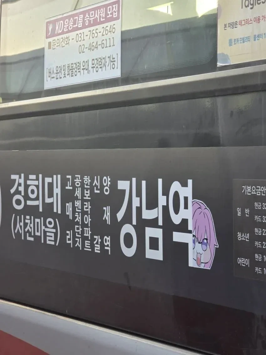 이제는 버스에서도 보인다는 도로롱