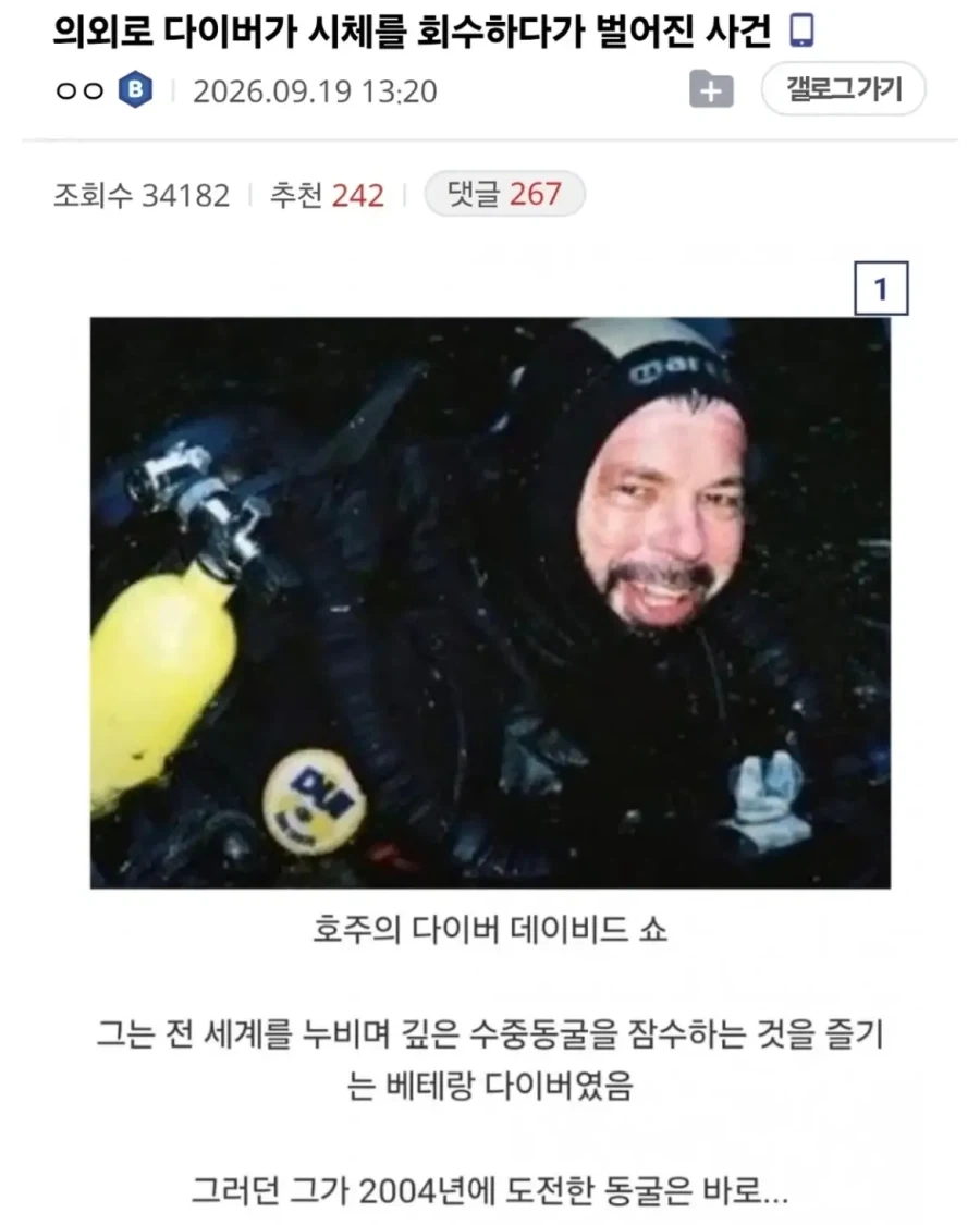 의외로 다이버가 사체를 회수하다가 벌어진 사건.jpg