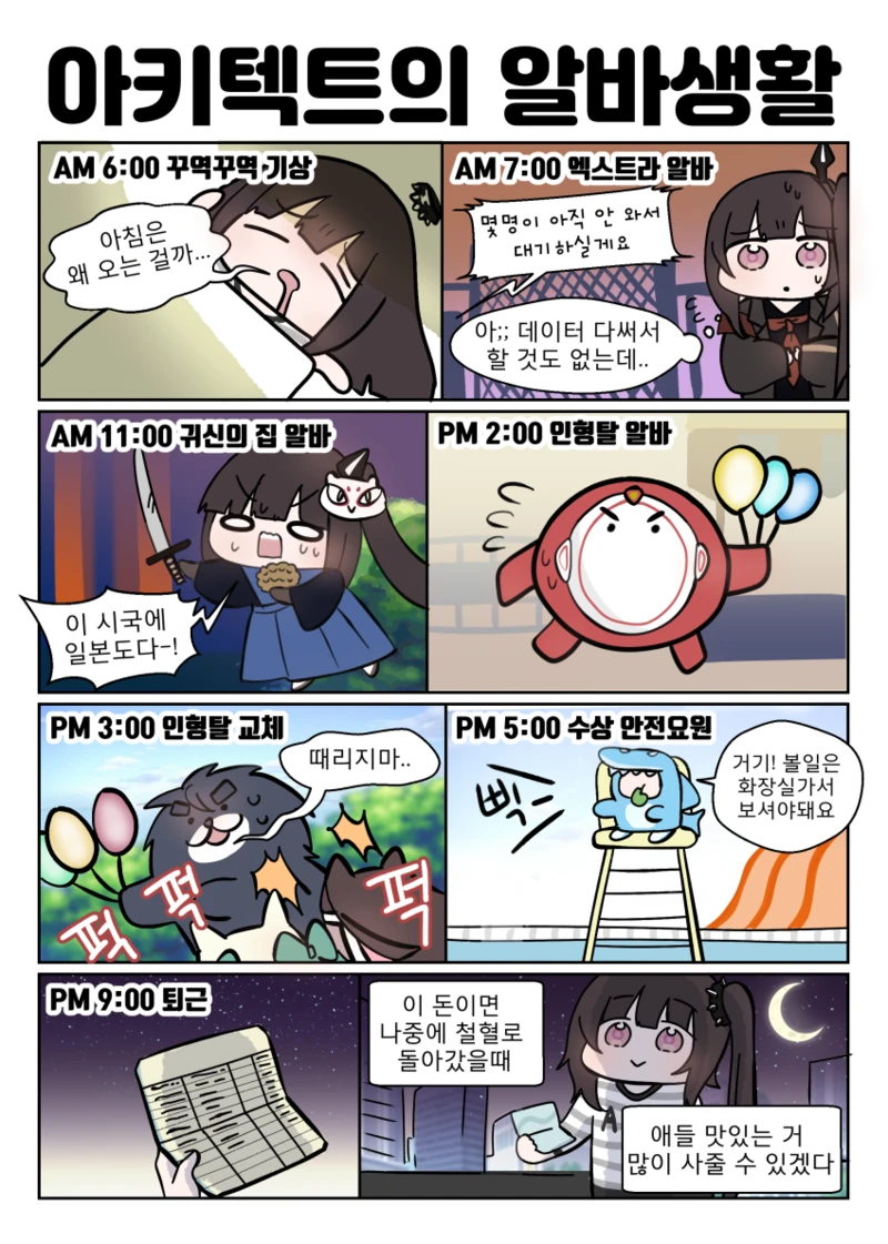소녀전선) 아키떽뜨의 알바생활.manga