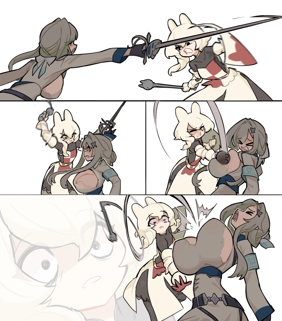 둔기가 면역인 여기사.manwha