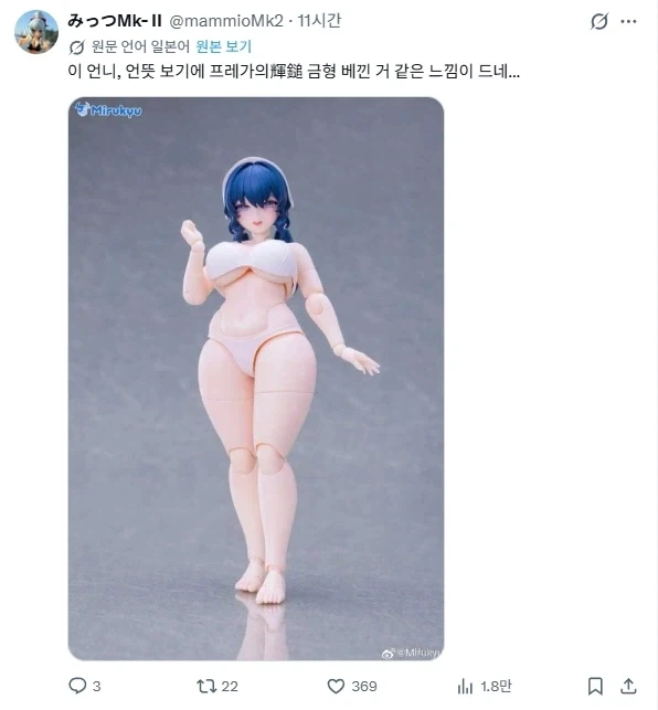 중국 육덕 피규어의 진실