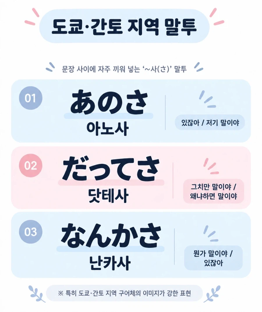 도쿄 사투리인 ○○사