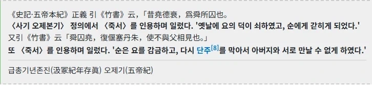 흔히 이상적인 선양의 사례로 꼽히는 요와 순의 진실