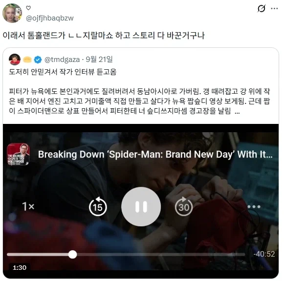 브뉴데 스파이더맨 스토리 초안 미쳤었네 - 이미지 3