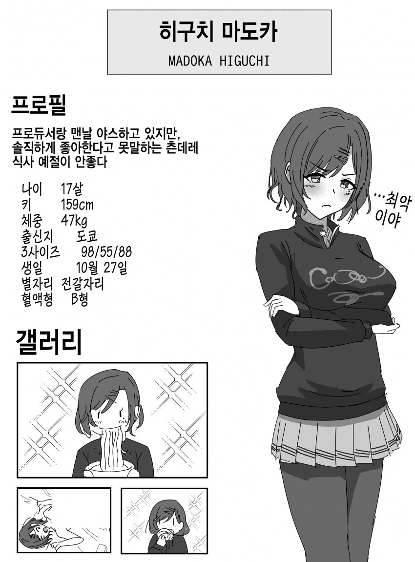 @) 히구치 마도카 프로필.manga