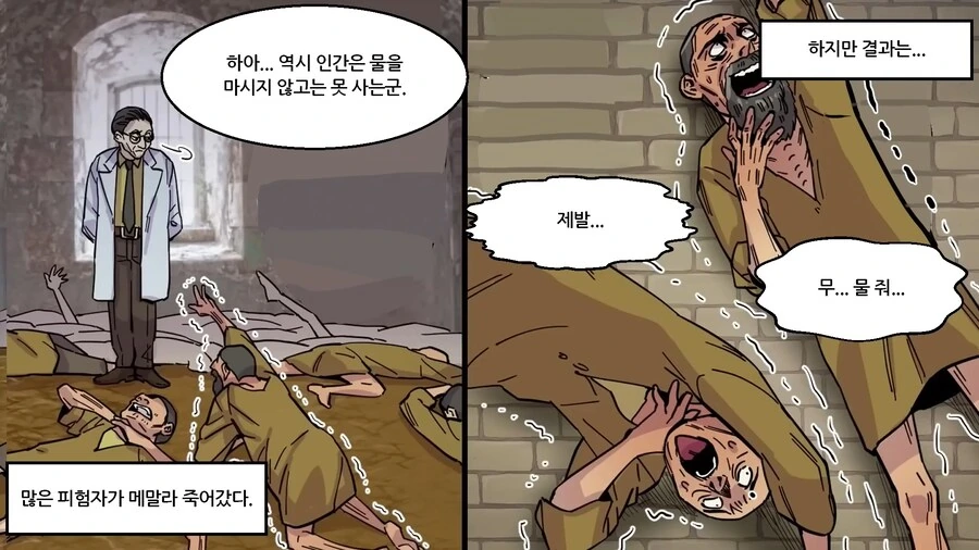 나치독일이 포로들 상대로 했던 바닷물 실험 manhwa - 이미지 30