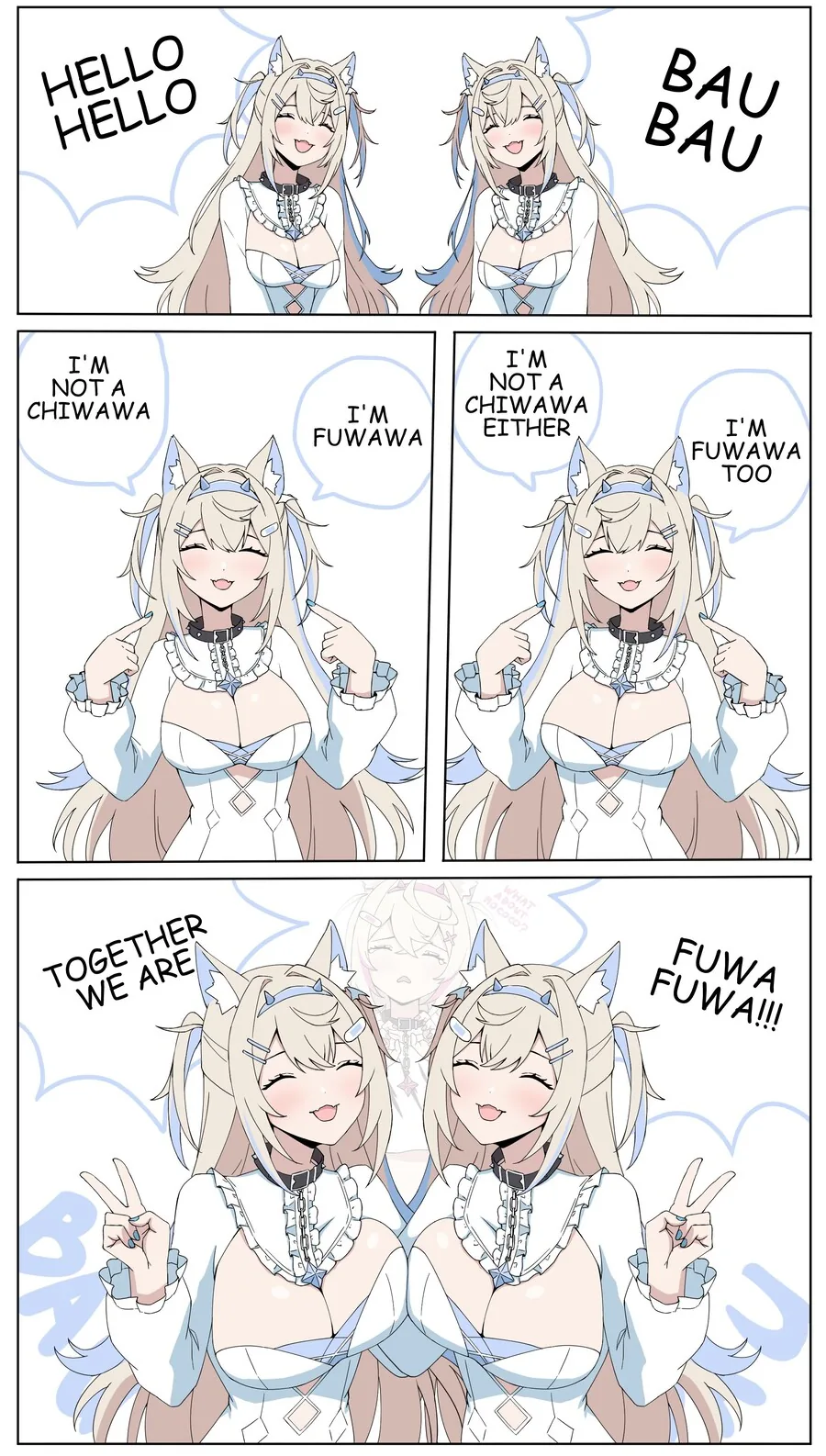 버튜버, 번역x) 후와모코 인사 성공 & 실패 만화 - 이미지 3