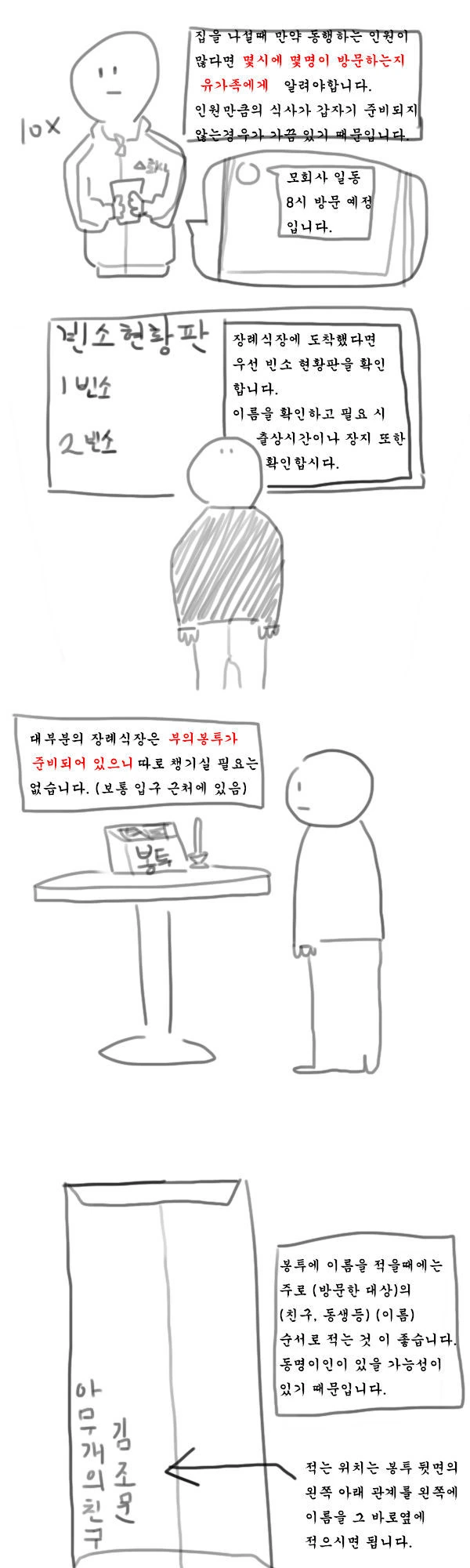 장례식 조문 가는 방법 manhwa - 이미지 2