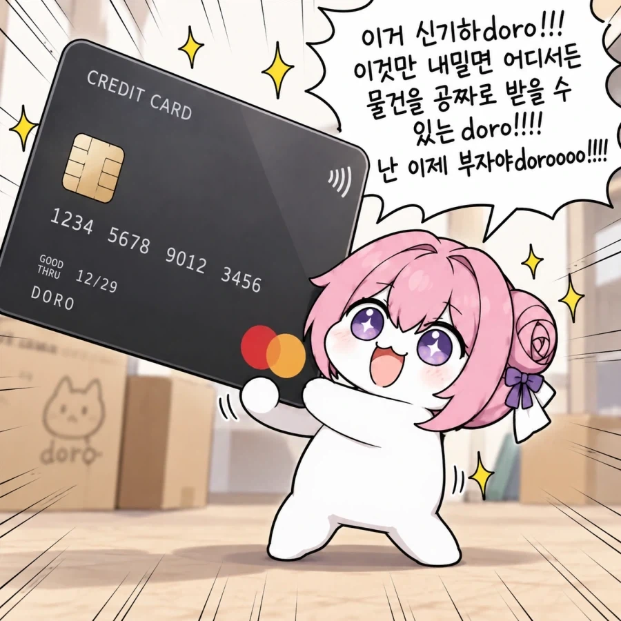 마법의 카드를 주운 도로롱