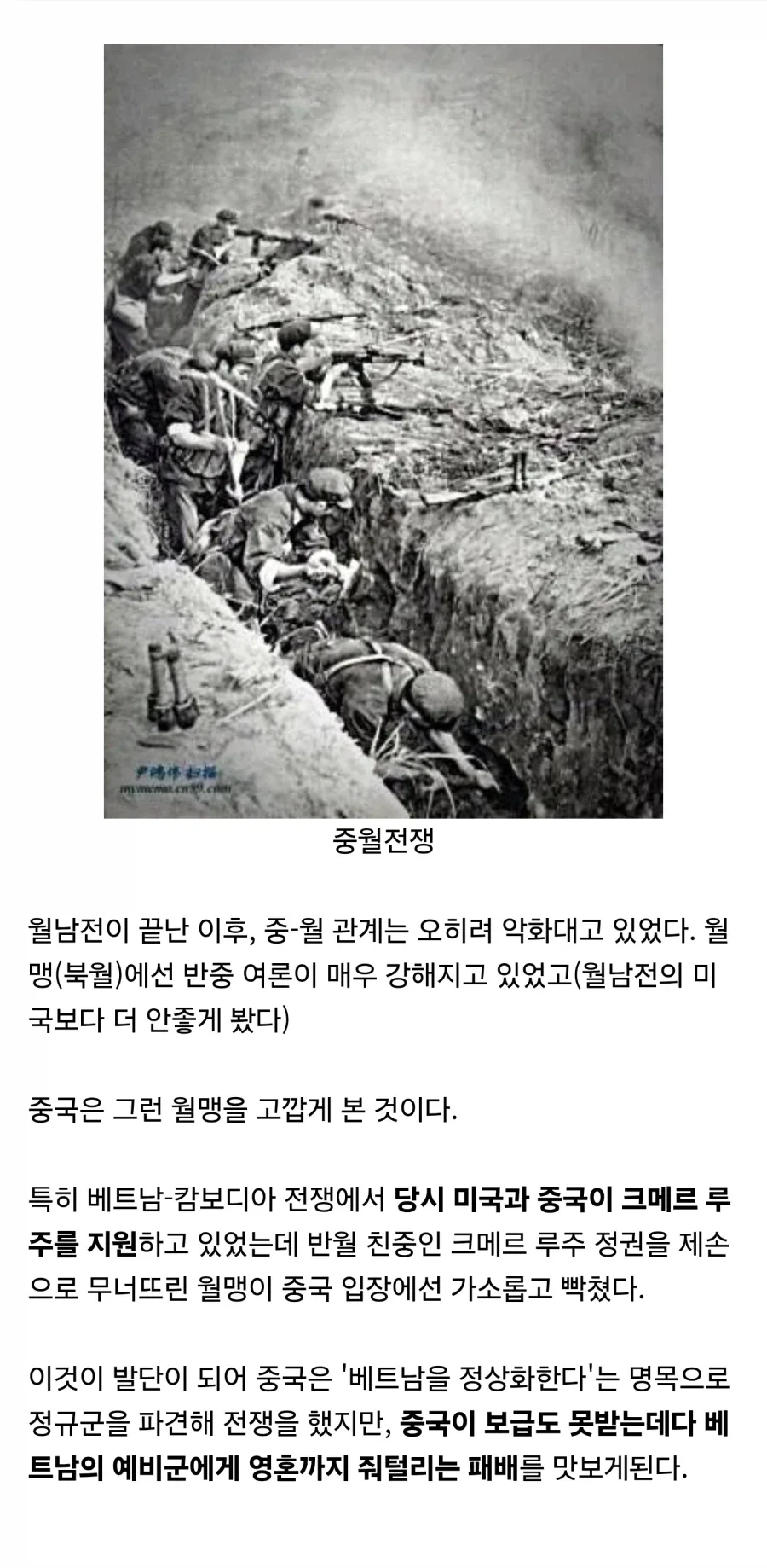 "중국은 왜 베트남 안팸?"