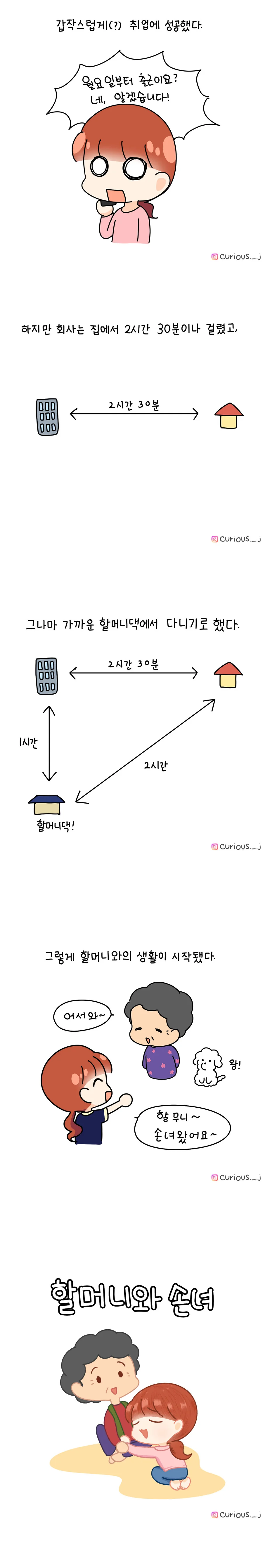 (스압)할머니와 손녀딸 만화.manhwa