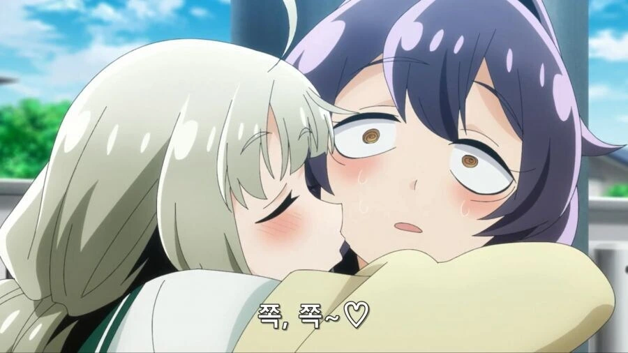 [마법소녀를동경해서]뽀뽀를 하다