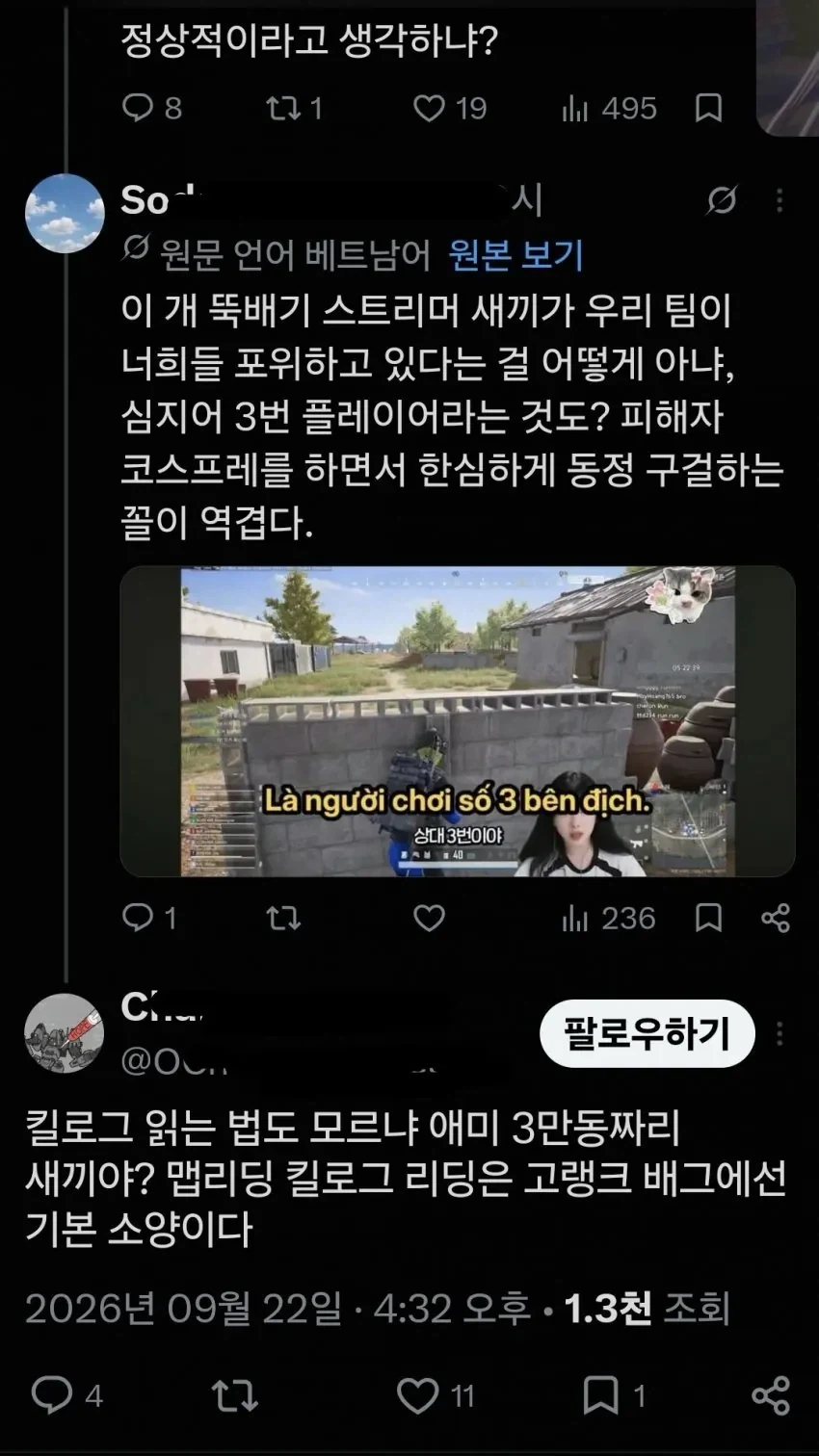 배그)X에서 베트남인 후려패는 사람 - 이미지 2