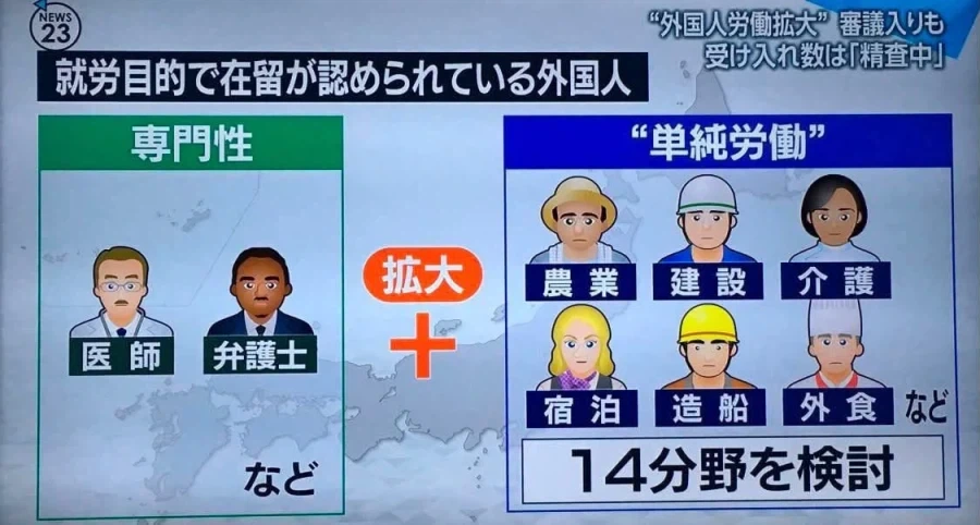 외국인 비자자격 관련 뉴스에 자국민들이 더 빡친 일본 뉴스