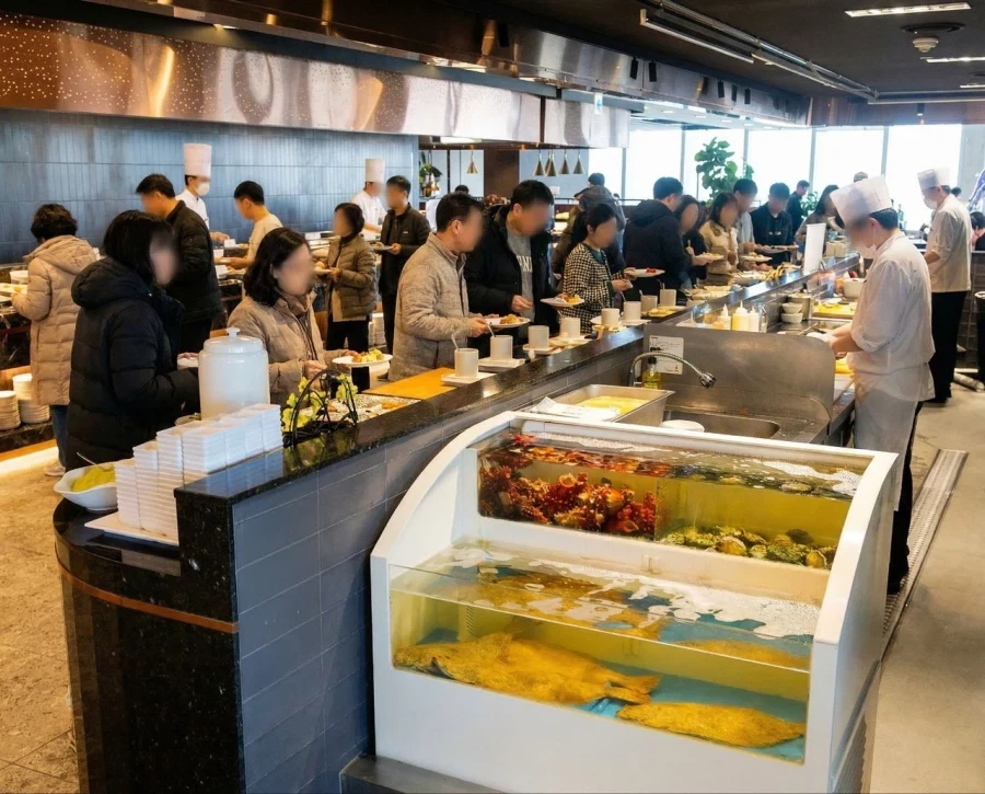뷔페에서 많이 보이지만 의외로 먹으면 안되는 것 - 이미지 3