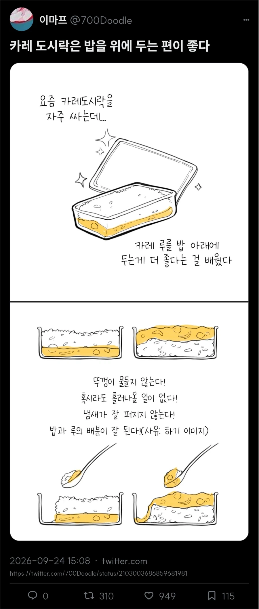 카레 도시락