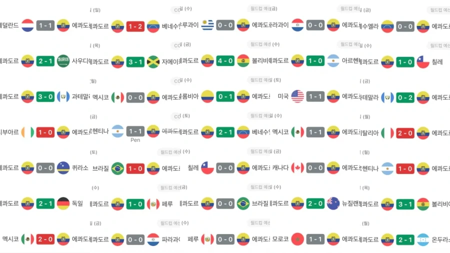 축알못:에콰도르 ㅈ밥팀 아님?????