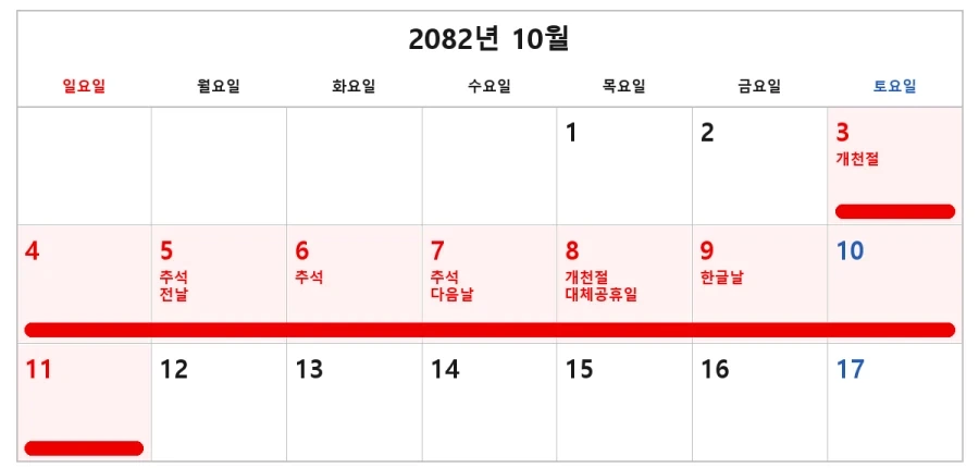 진짜 역대급 추석연휴