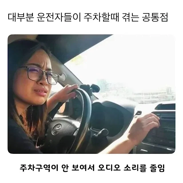 대다수의 운전자들이 주차중 겪는 공통점