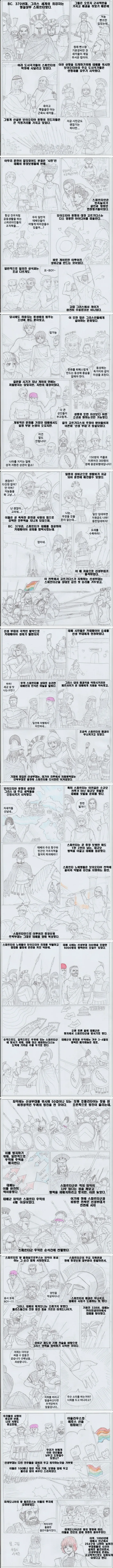 상남자로 가득찬 스파르타 때려잡았던 부대.manhwa(스압)