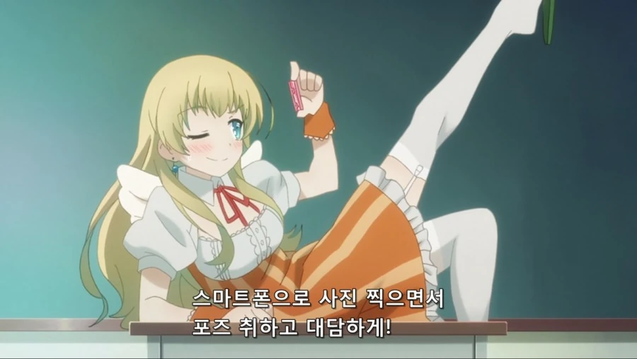 금발미소녀가 오일범벅 전라촬영하는 만화 - 이미지 8