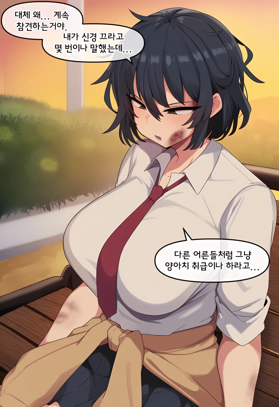 AI) 학교의 불량하기로 소문난 여학생을 계도하는 만화 - 이미지 8