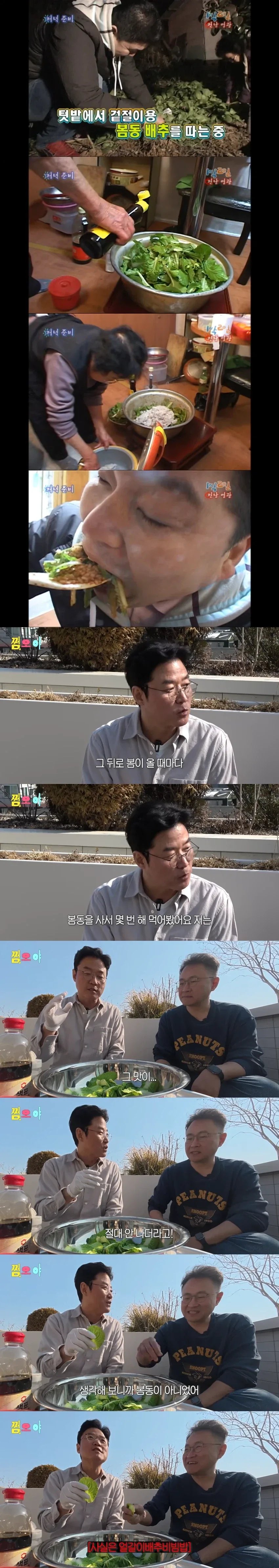 다시 해 먹어도 그 맛이 안 났던 추억의 비빔밥