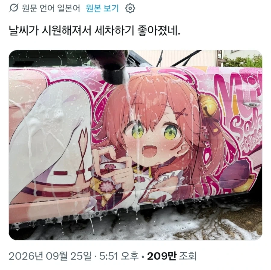 이타샤 세차가 위험한 이유.x