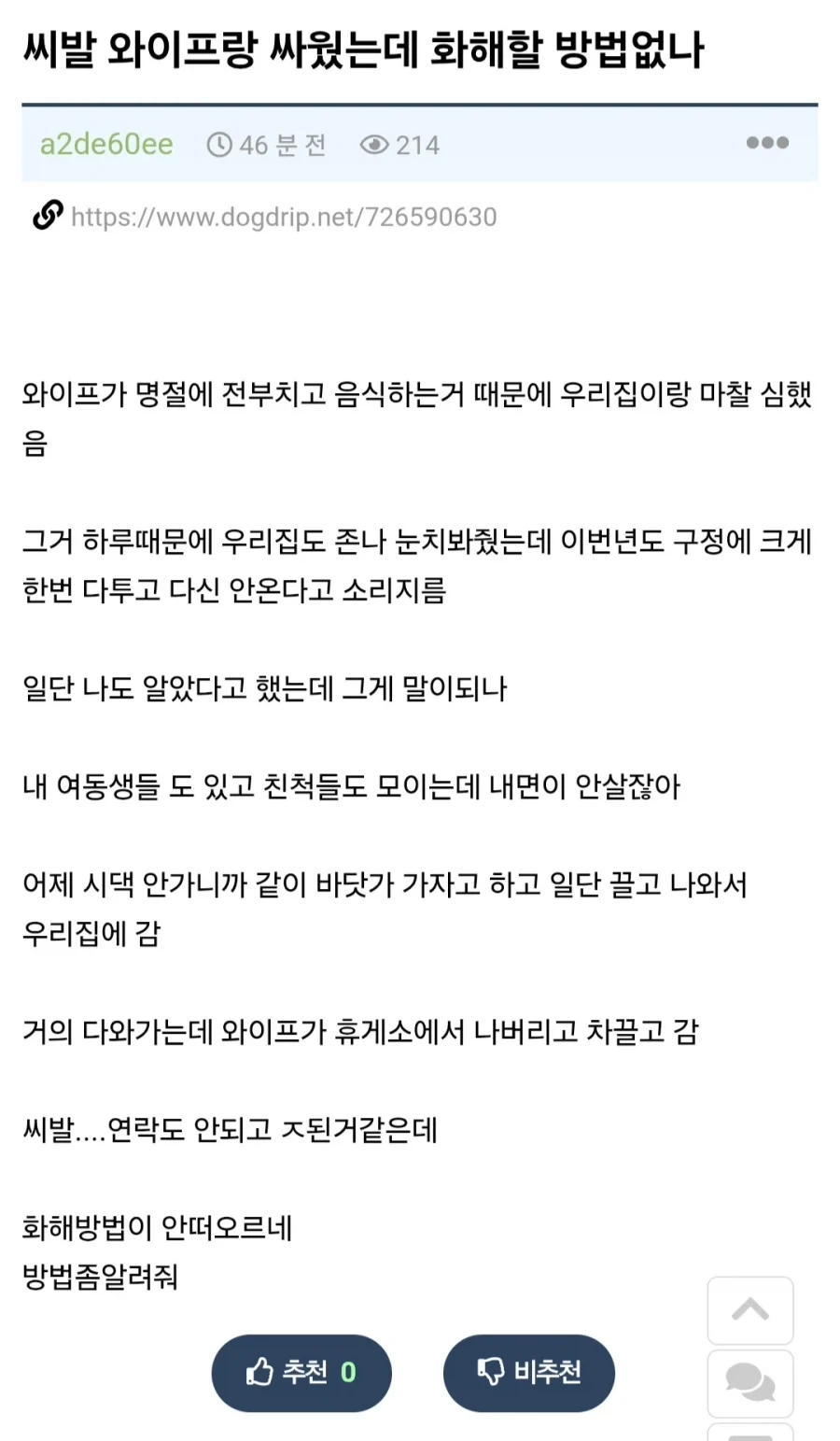 와이프에게 차 GTA 당한 모유저